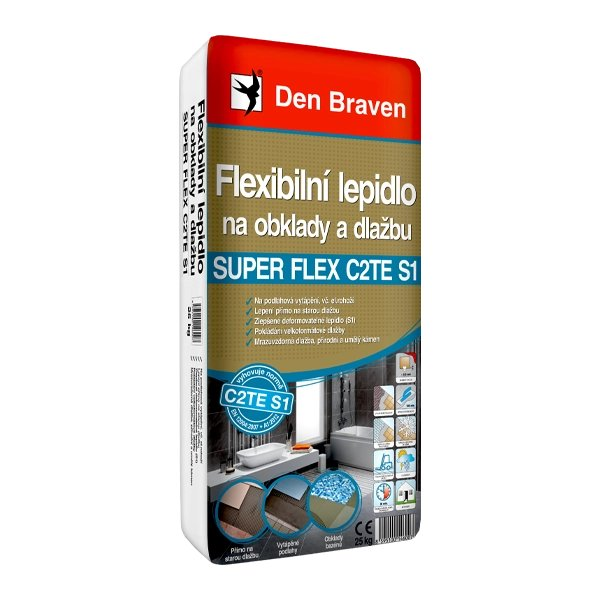 Flexibilní lepidlo na obklady a dlažbu SUPER FLEX C2TE S1 (1)