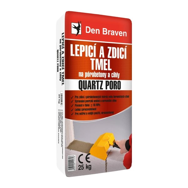 Lepicí a zdicí tmel na pórobetony a cihly QUARTZ PORO (1)