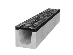 Betonový žlab D400 s litinovou mříží